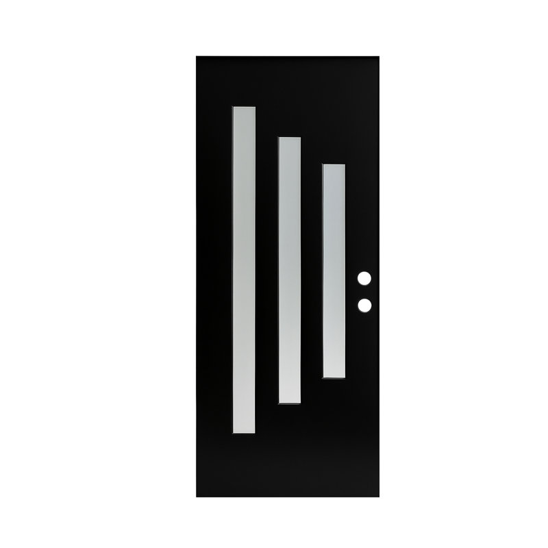 Privacy Low E Glass Exterior Doors, 36 x 80 FRP Slab, Modern Home Entry