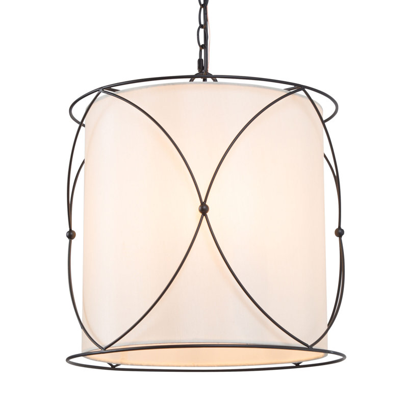 Luminaire suspendu tambour 3 lumières Miloh
