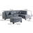 Safeer Upholstered L-Shaped Sectional Reversible-29210450