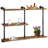 Jessamyn 3 Piece Solid Wood Floating Shelf with Straight Brackets