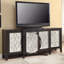 Armoire console au fini noir antique