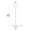 Luminaire suspendu simple à 1 lumière Acosta
