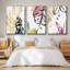 No Deckle Tropical Moderne II, ensemble de 3 toiles encadrées sur toile-97710853-97710854