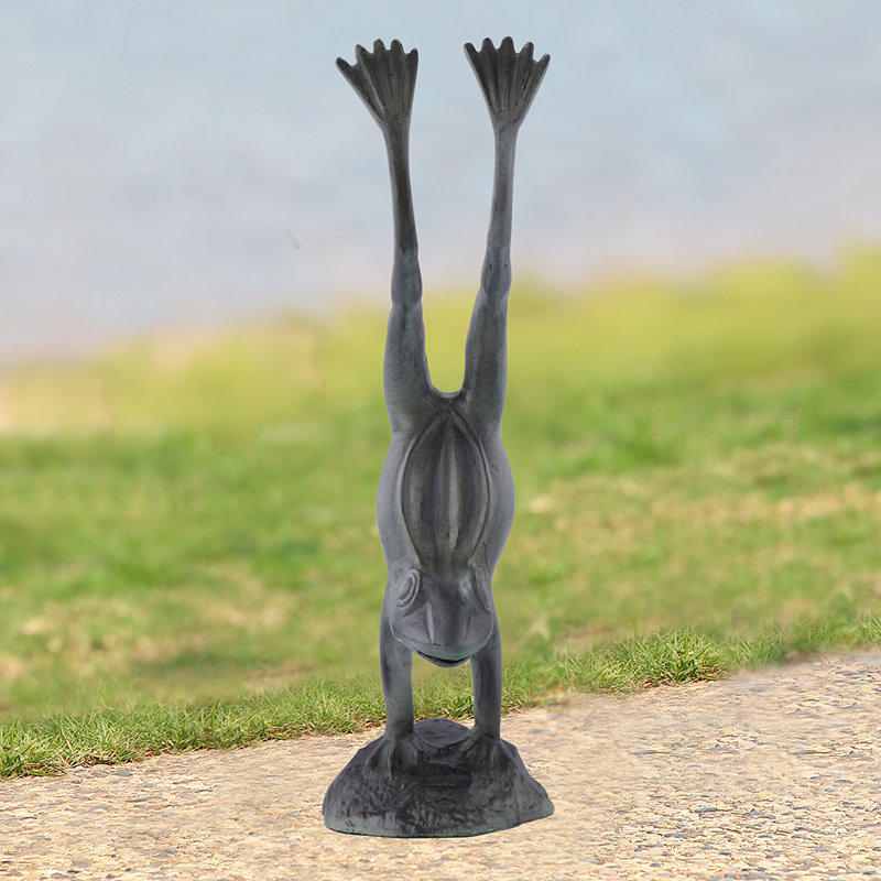 Frog Weather Resistant Metal Garden Statue