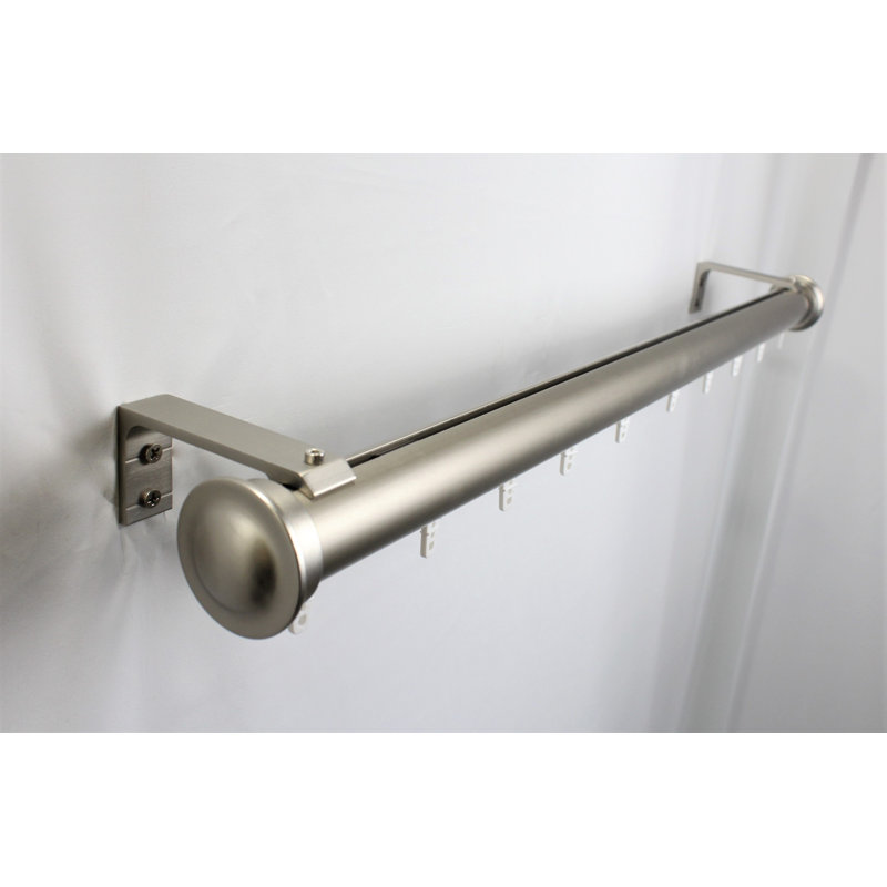 Accessoire de quincaillerie pour rideaux, L 48 po, Étain