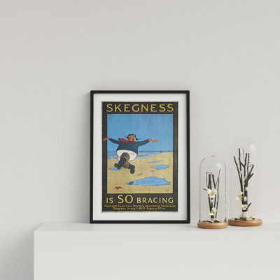 Vintage Travel Poster Skegness 1 Piece Single Picture Frame Wall Art