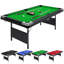 Table de billard pliable et portable avec boules, 2 queues de billard, craie et brosse, idéale pour la maison et la salle de jeux.-134701957-134701958