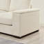 Canapé modulaire profond en velours côtelé avec 2 repose-pieds et rangement pour le salon-549965597