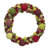Handmade Hand Felted Wool Wreath - Multicolor Ball - 14"