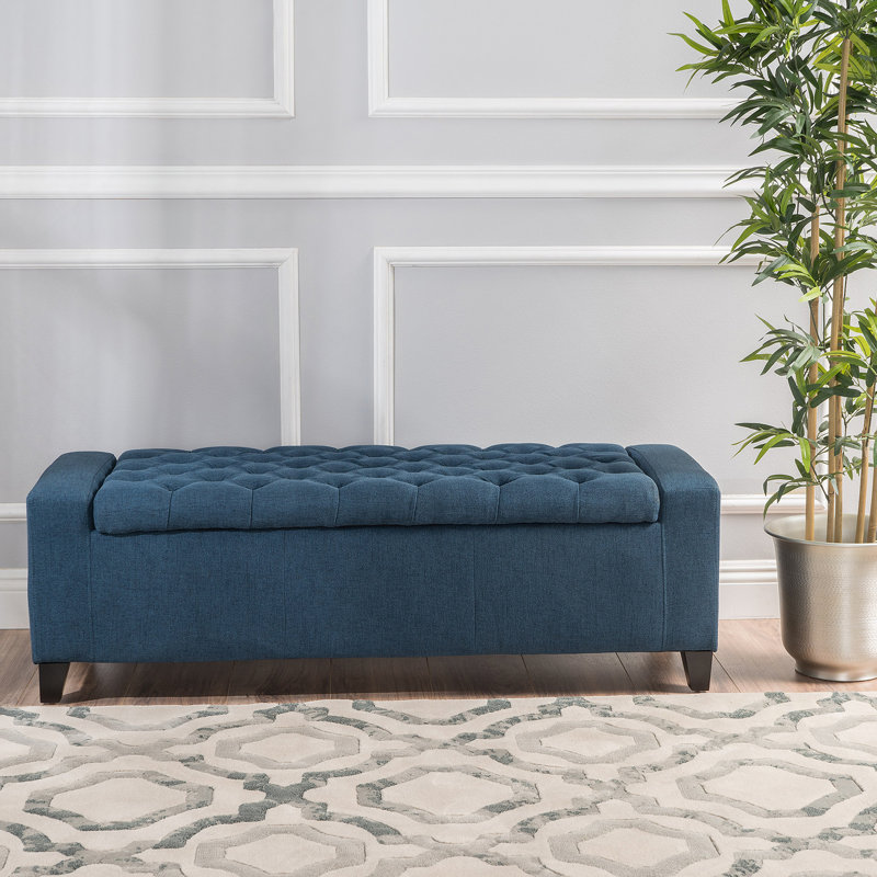 Repose-pieds, banc pour chambre ou entrée, Marine