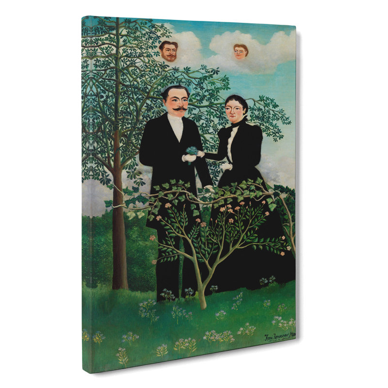 The Past And The Present by Henri Rousseau - Wrapped Canvas Print, 50cm H x 35cm W x 3cm D