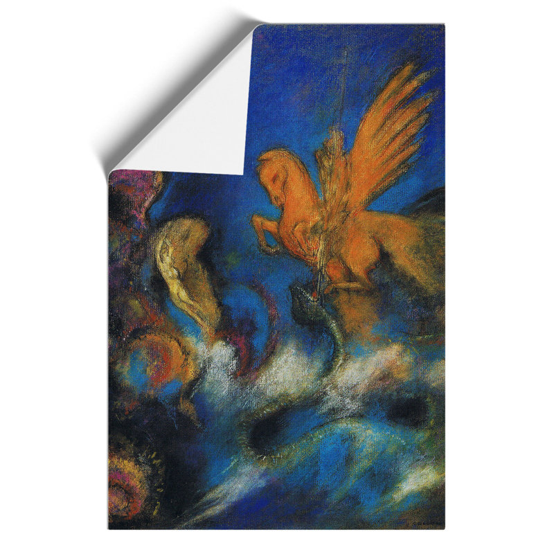 The Lighter of Dreams by Odilon Redon - Unframed Painting, 59cm H x 42cm W x 0.1cm D