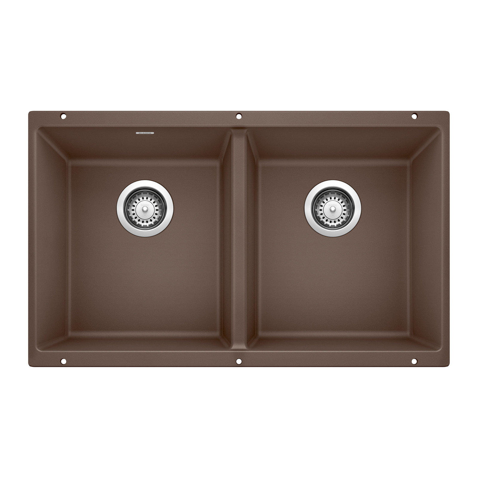 Precis SILGRANIT 29" Double Bowl Kitchen Sink, Café Brown