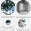 Art liquide noir et bleu - horloge murale moderne-2041466411