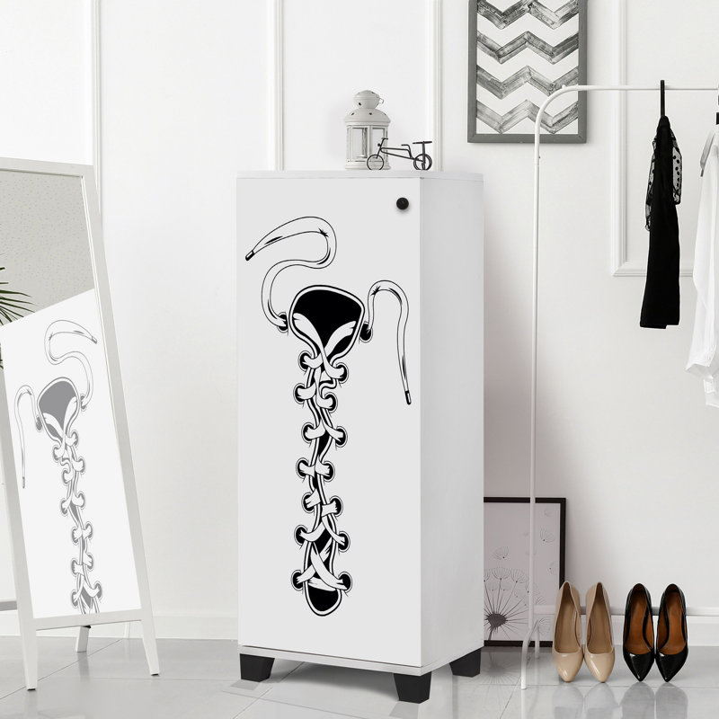 16 Pair Shoe Storage Cabinet