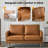 Bernardston 56.7'' Faux Leather Loveseat-100774346