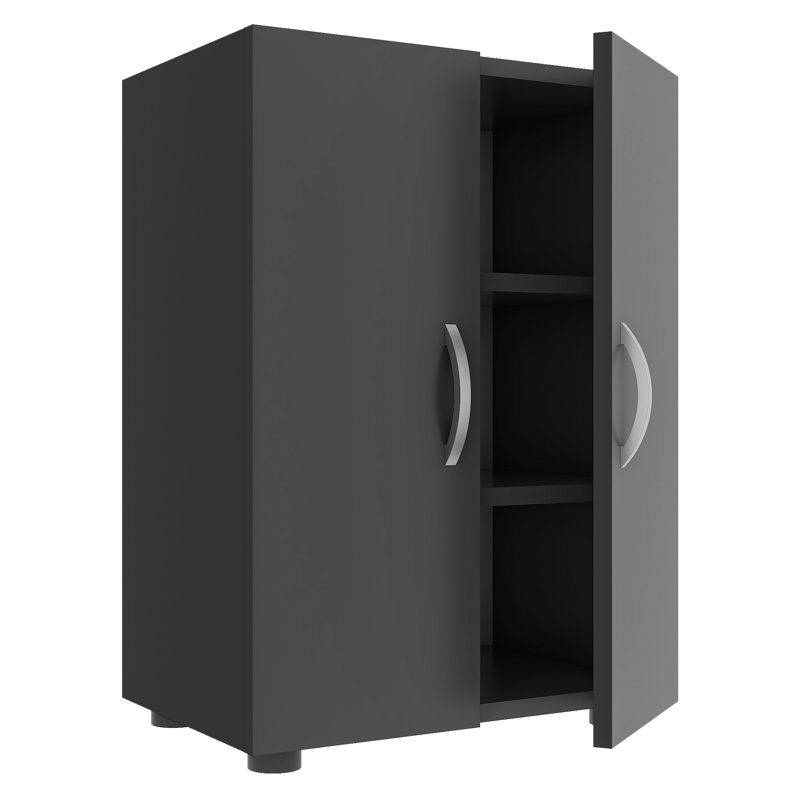 6 Pair Shoe Storage Cabinet, Anthracite