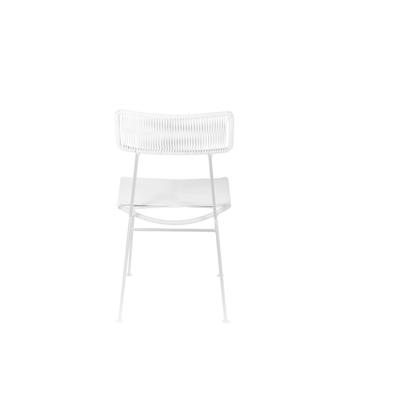 Chaise Hapi, Blanc / blanc