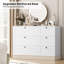 Commode double moderne à 6 tiroirs l 43,31 po Beckwourth-1832028582