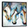 3 Nobles Equine Abstract by Marcia Baldwin - Floater Frame Painting on Canvas