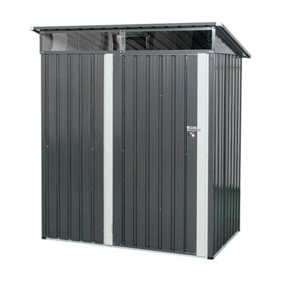 5Ft X 3Ft Outdoor Metal Storage Shed Transparent Plate