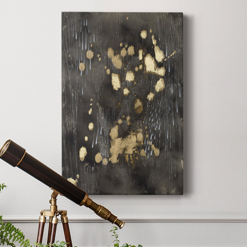 Pluie cosmique - impression sur toile tendue, H 48 po x l 32 po x P 1 po
