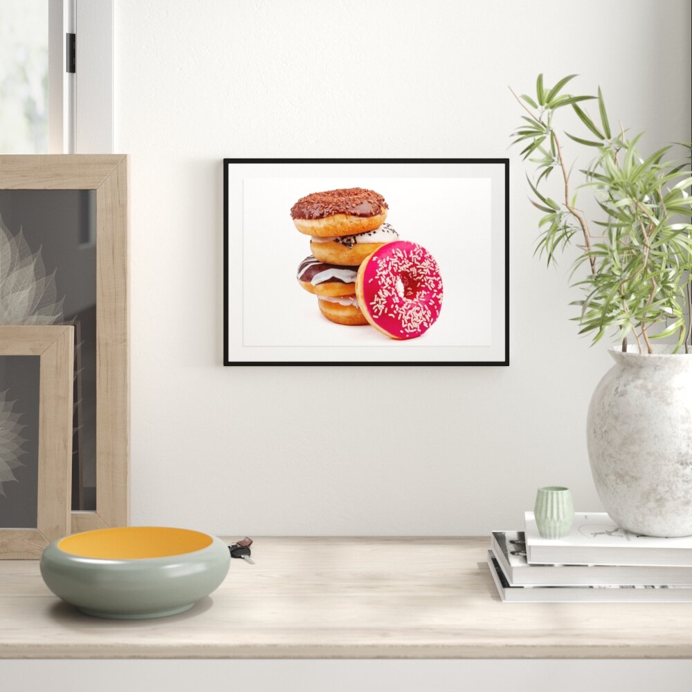 Gerahmtes Poster Süße Donuts