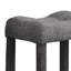 5 pièces de comptoir gris anthracite pour salle à manger: table carrée en bois d'ingénierie de 36 pouces et 4 tabourets en mélange de lin de hauteur, 4 places, installation facile et rapide avec design transitionnel, bois franc, sièges rembourrés en lin,