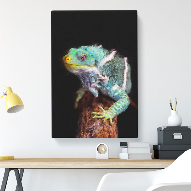 Fiji Iguana - Wrapped Canvas, 91cm H x 60cm W x 3cm D