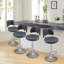 Swivel Bar Stools Seat Adjustable H 62-84cm Barstools with Upholstered Back(set of 2/4)-2059650894-2059650888