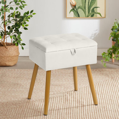Tabouret de maquillage avec espace de rangement Lashira