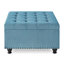 Carré bleu avec capitonnage robuste