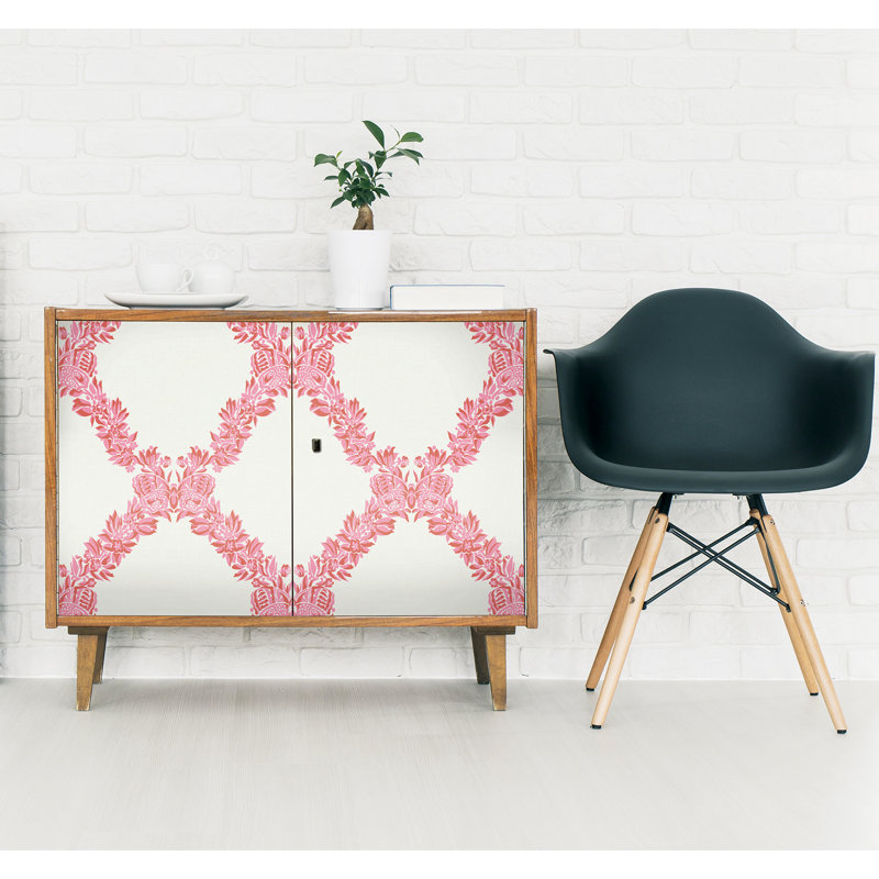 Wreath Vinyl Peel & Stick Wallpaper Double Roll, Valentino