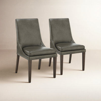 Niara Genuine Leather Parsons Dining Chair