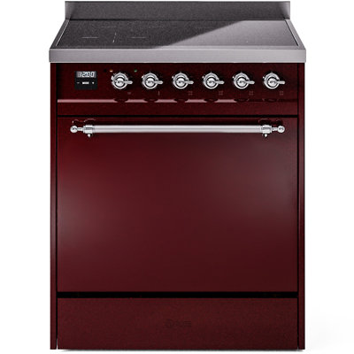 ILVE Nostalgie II Series 30 inch Induction Range with 4 Induction Elements (Solid Door)