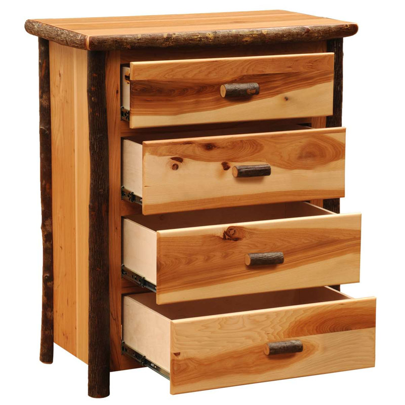 Commode à quatre tiroirs Fireside Lodge Hickory - Espresso - Standard Line, Express