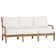 Haley Teak Outdoor Lattice Back Sofa