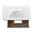 36" Bathroom Vanity With Ceramic Basin & Soft Close Drawers - Contemporary Flair Brown Oak Quality Plywood Abundant Storage Options Modern Wall Mounted Sink Color Construction Spacious Interior-1994621029-1994621027