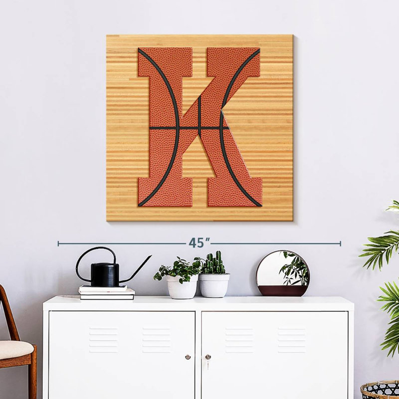 Tergel Basketball lettre K, H 30 po x l 30 po