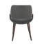Chaise en similicuir Najrin avec pieds en bois de ferme (ensemble de 2)-103895450