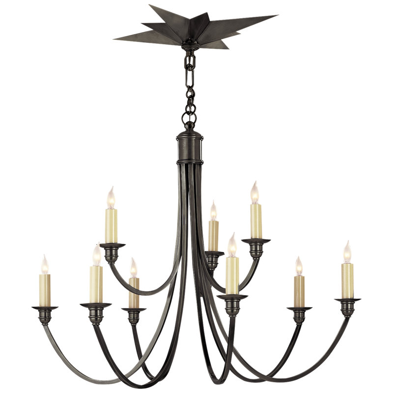 Venetian 9 - Light Chandelier, Bronze
