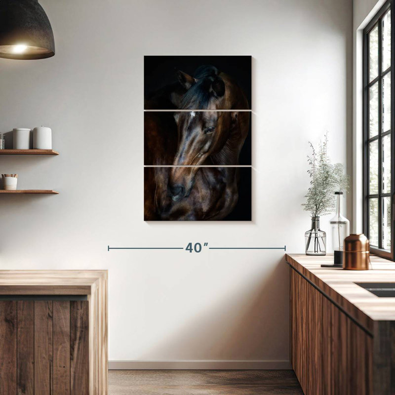 Brampt Sunlit Horses I, 38" H x 24" W
