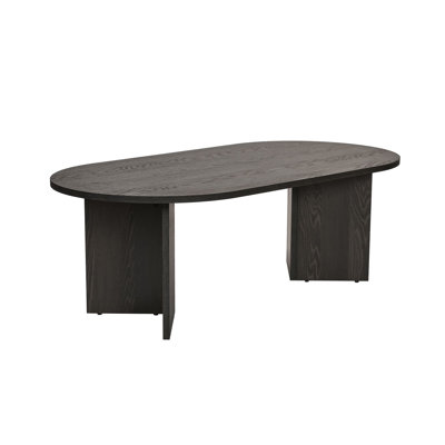 Modern Coffee Table, Lumiere Black, 120 x 40 x 60 cm, 100% Melamine Coated Particle Board, Thickness: 0 cm, Durable with 25 kg Bearing Capacity