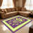 Lime Purple Diamond carpet-easy to clean, machine-washable, soft and comfortable; suitable for door mats, kitchens, living rooms, bedrooms, corridors, and laundry areas. Easy to clean, durable carpet for home decoration.-129764956