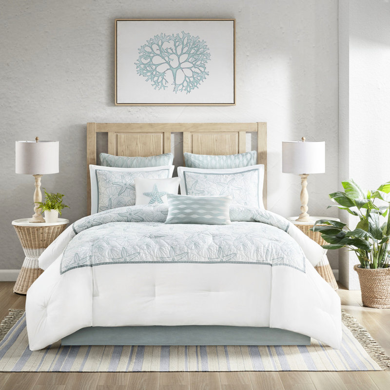 Literie pour grand lit 200tc - broderie foncée, édredon 100% surdimensionné et