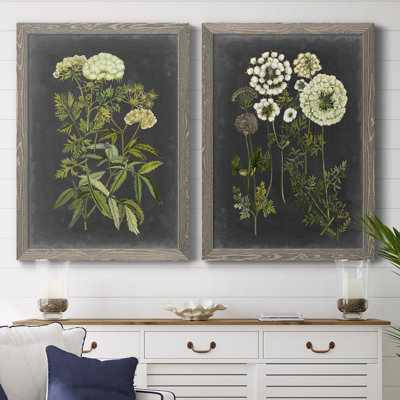 " Bookplate Floral I " 2 - Pieces