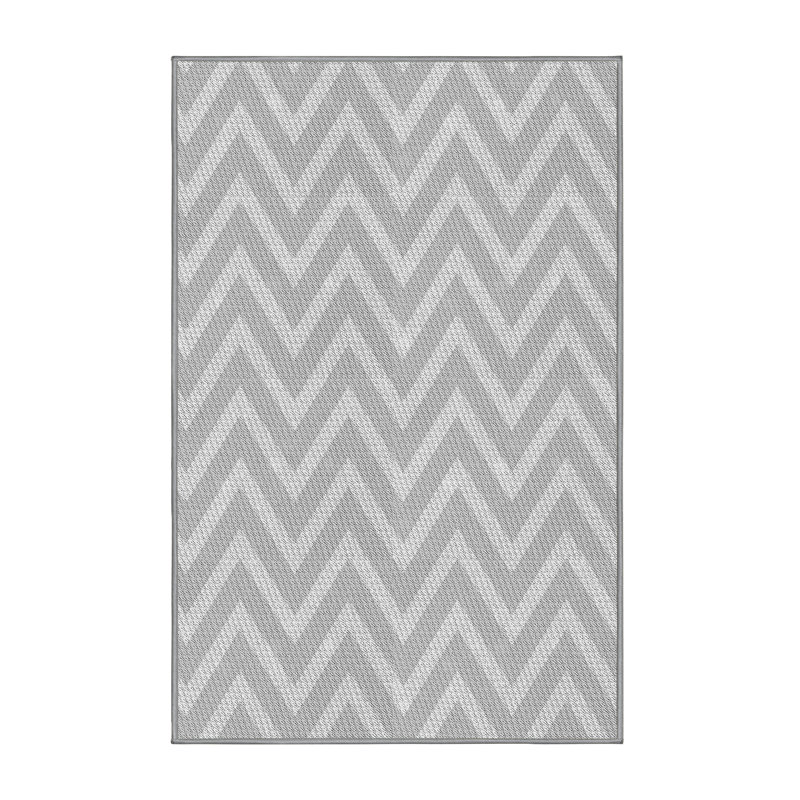 Tapis à chevrons gris, Rectangle 2 pi x 3 pi