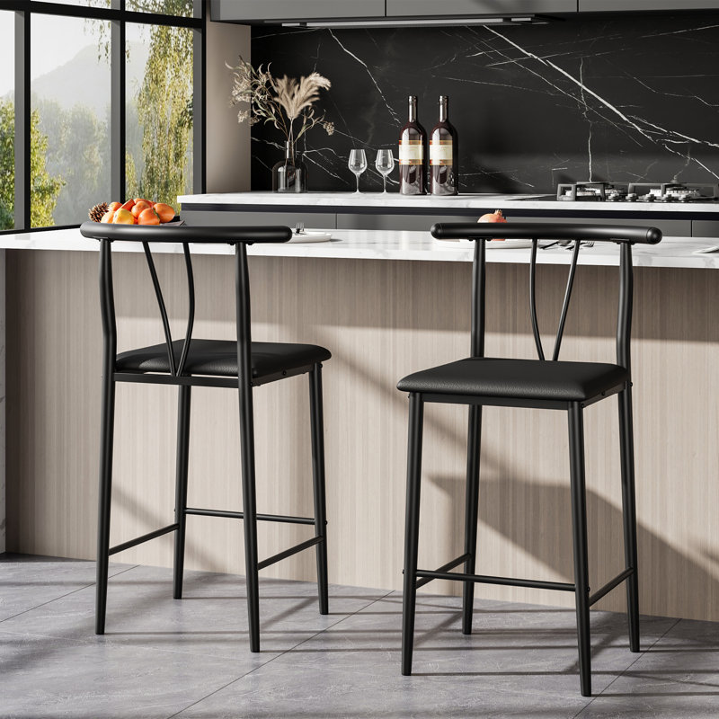 Counter Stool with Metal Frame