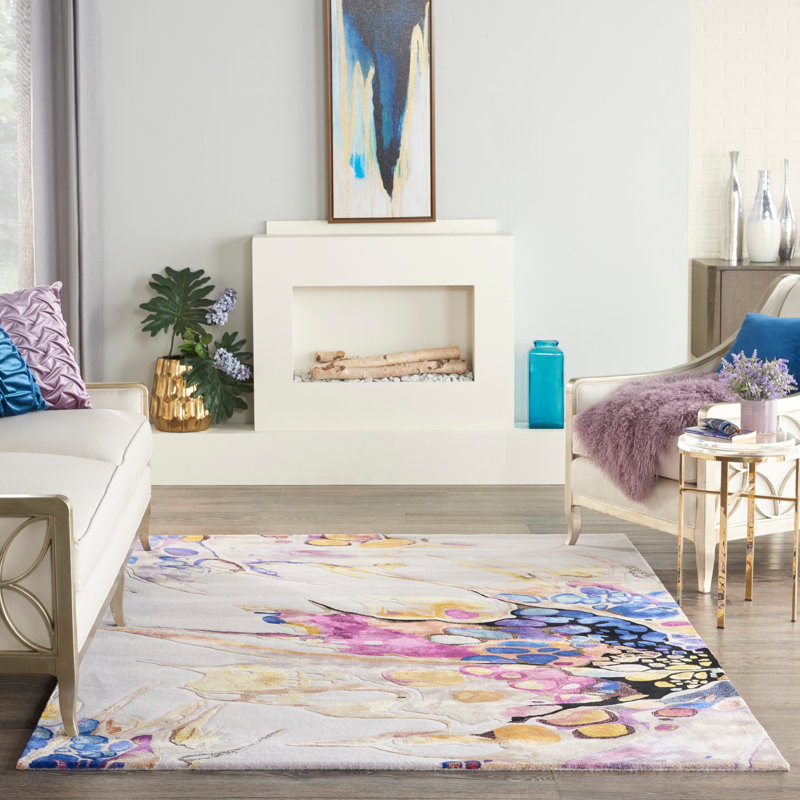 Abstract Hand Woven Area Rug, Rectangle 259 x 351cm