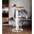 Dining Table Pine Round Solid Wood Top Metal Base Dining Table-86560744